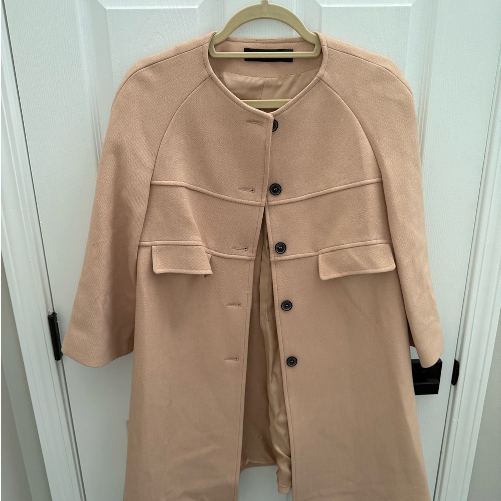Elegant Light Pink Women's Coat